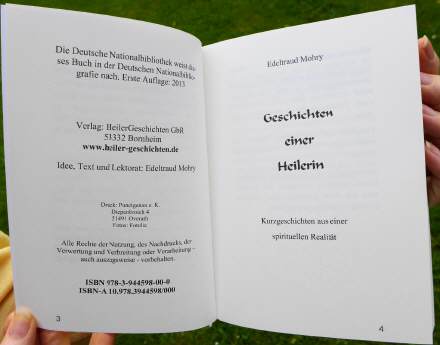Blick ins Buch "Geschichten einer Heilerin" von Edeltraud Mohry
